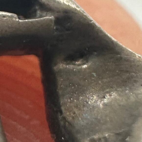 Antique French Art Deco sterling silver genuine chrysoprase marcasite necklace - Picture 7 of 10